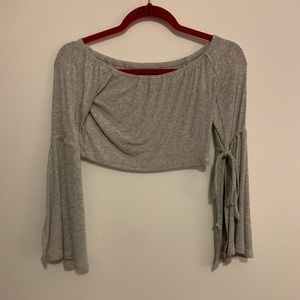Tie sleeve crop top!